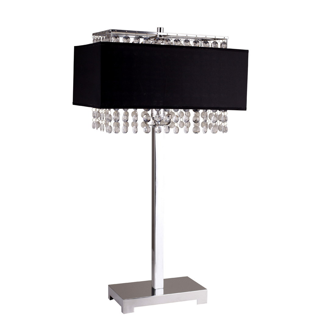 28 Tall Metal Table Lamp Crystal Shade 28 034 Tall Metal Table Lamp Crystal Shade