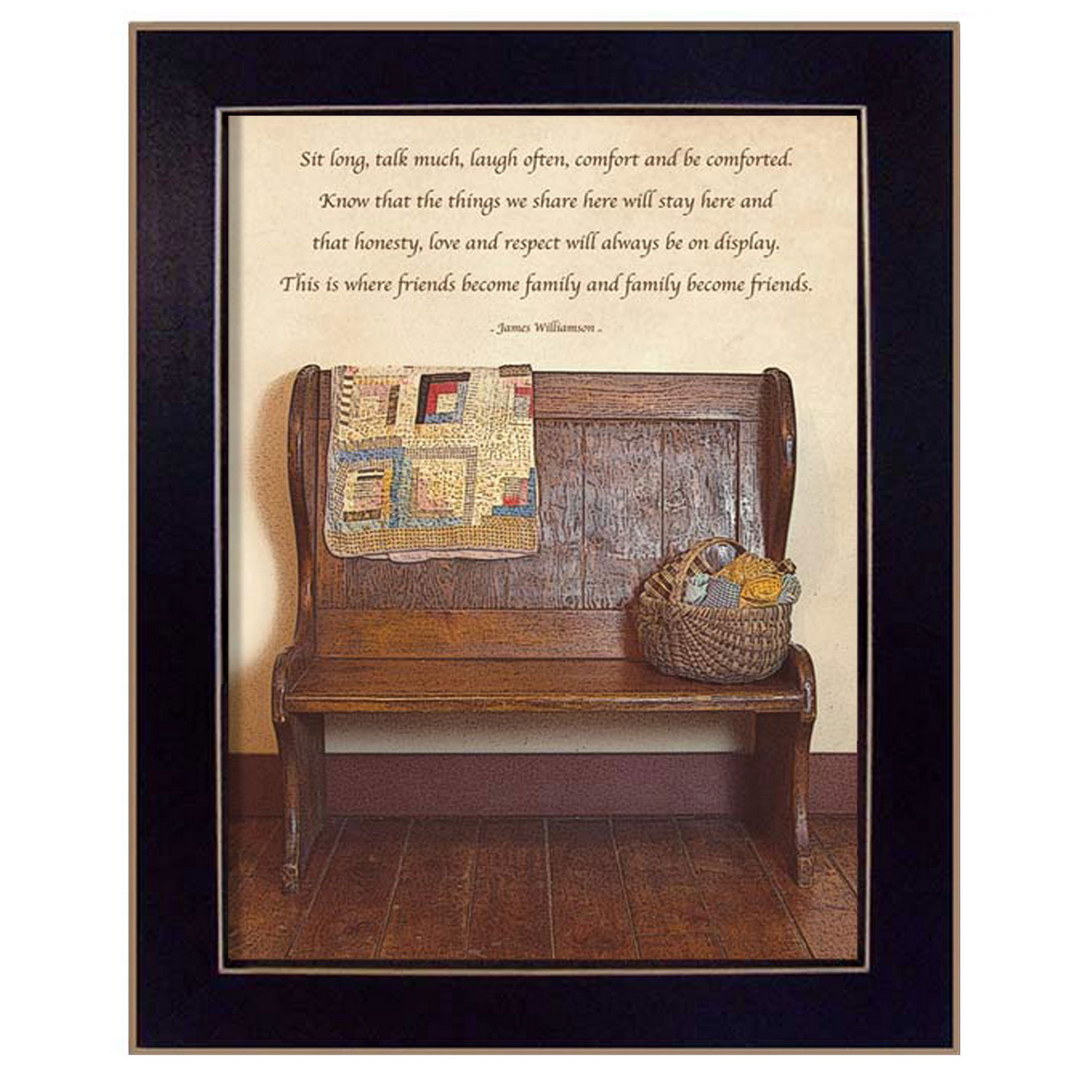 Friends Become Family by Susan Boyer Printed Framed Wall Art Friends Become Family by Susan Boyer Printed Framed Wall Art