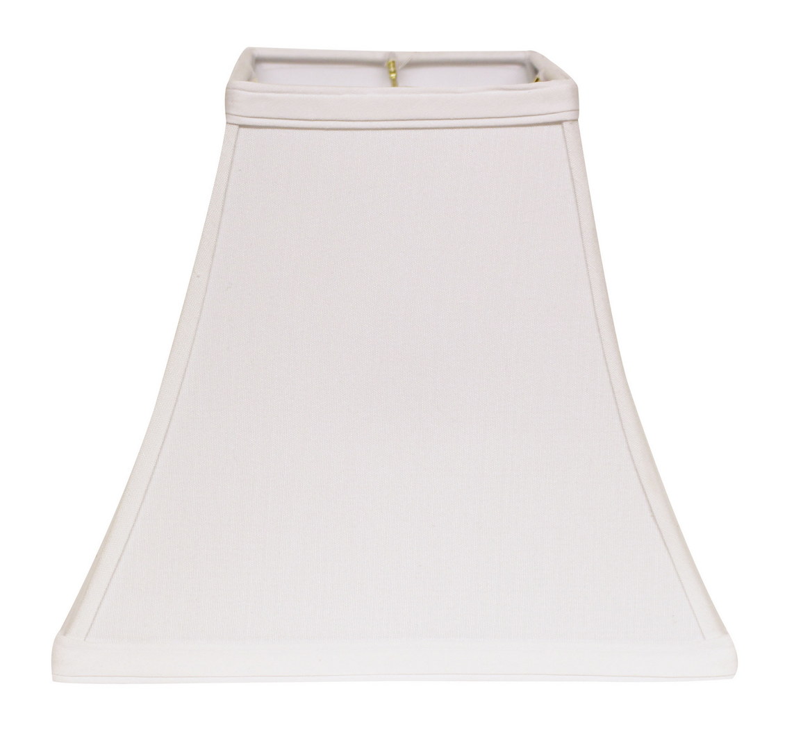 Details About Slant Square Bell Hardback Lampshade With Washer Fitter White Hi01464