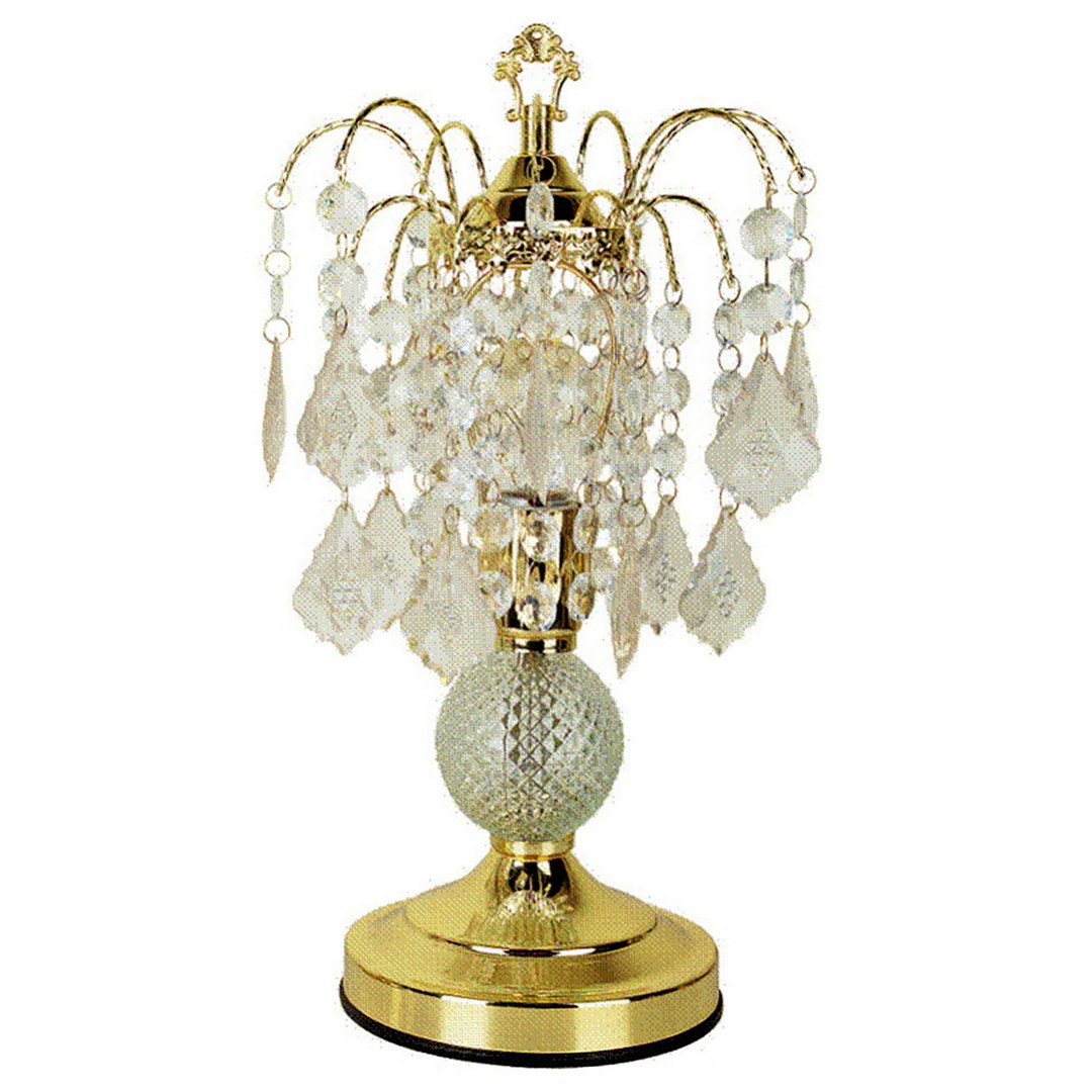 Ore International 15 Tall Steel Table Lamp With